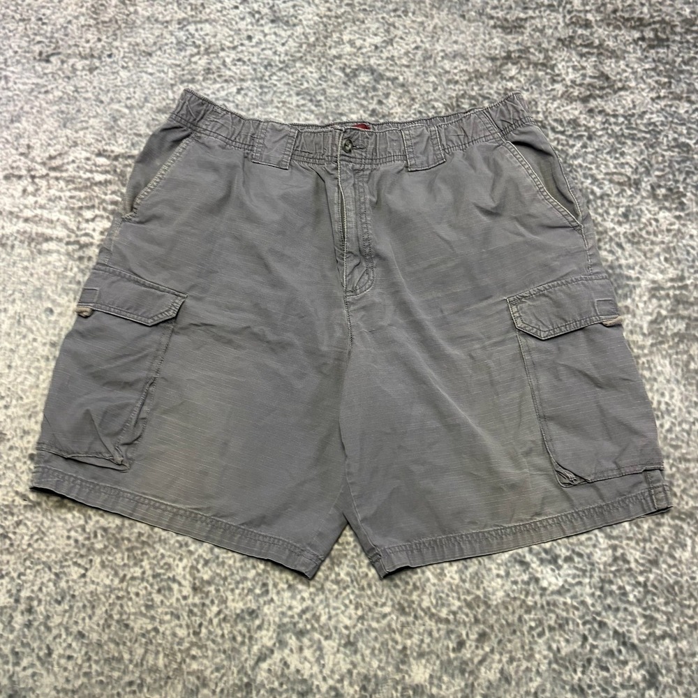 Covington Cargo Shorts Mens Large (34) Stretch Waist Gray Utility Hiking Outdoor